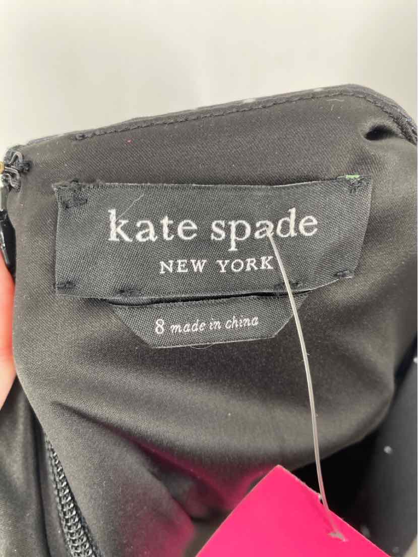 Size 8 Kate Spade Black Print Dress