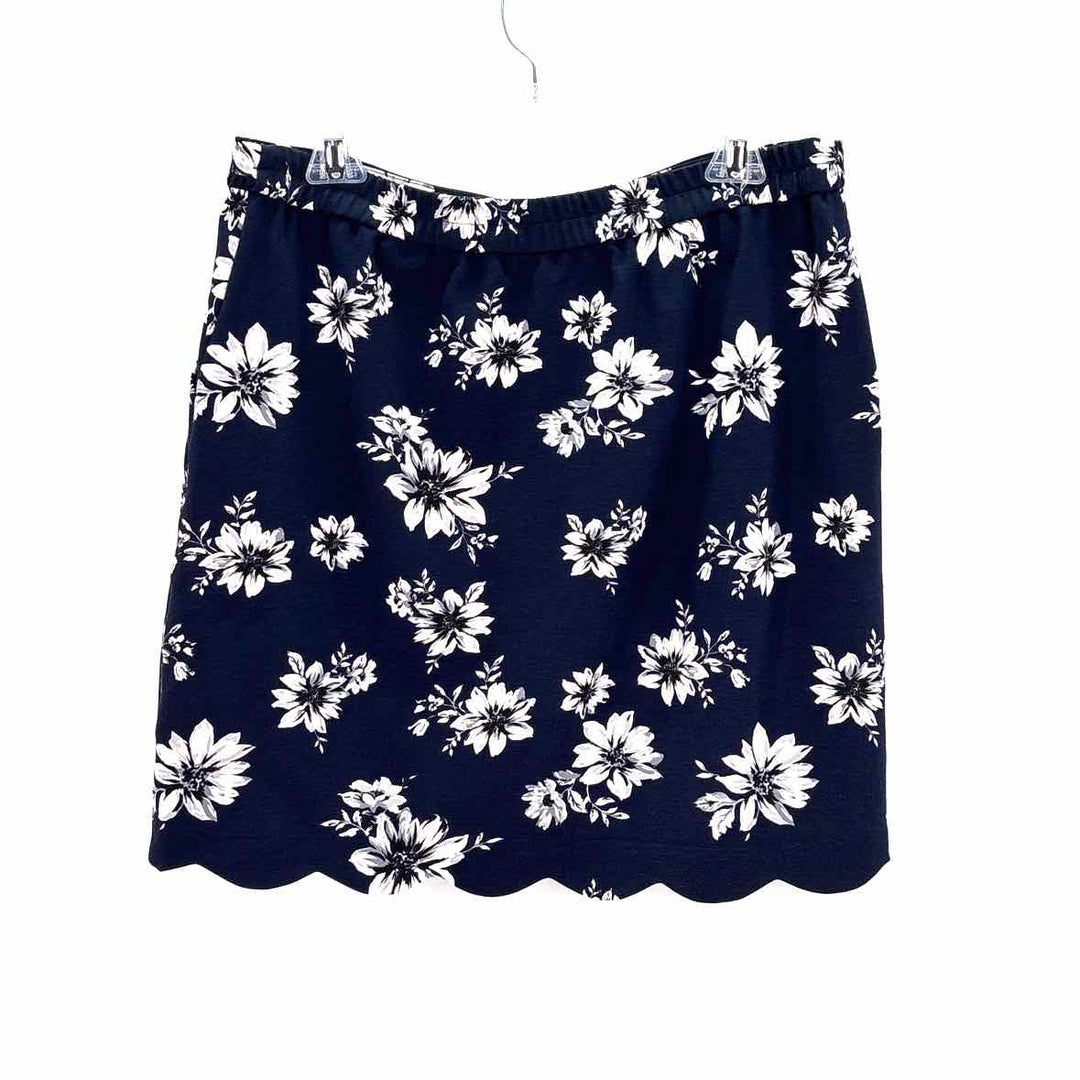 Size L SKIES ARE BLUE Navy Print Skirt