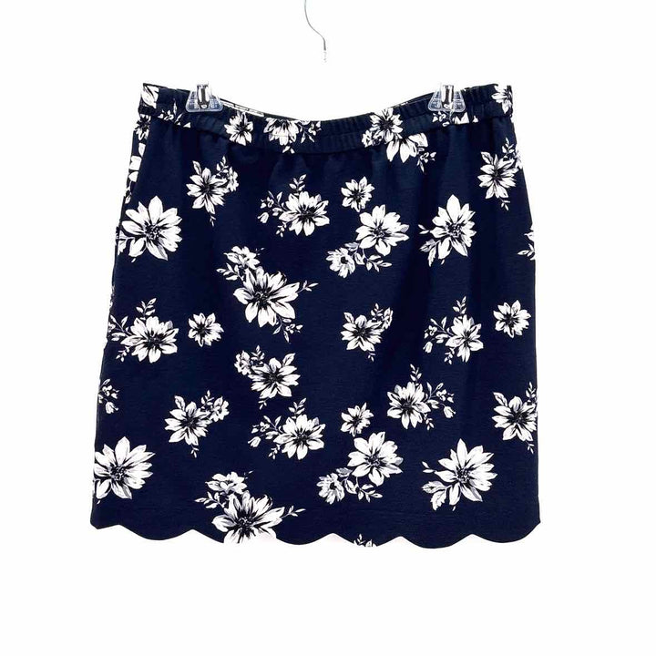 Size L SKIES ARE BLUE Navy Print Skirt
