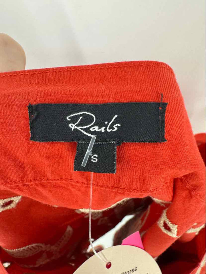 Size S Rails Orange Shirt