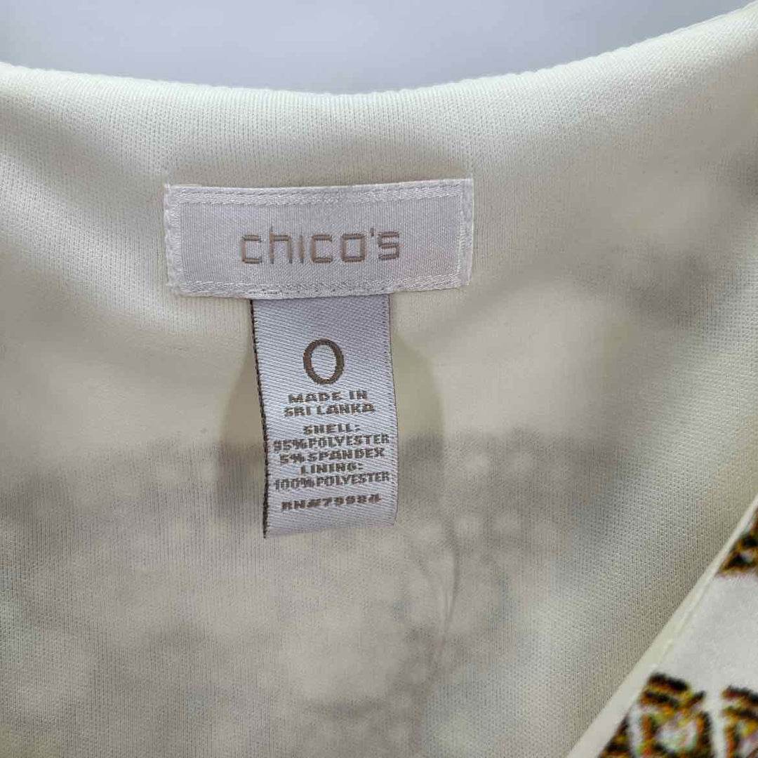 Size S Chico's Yellow Print Dress