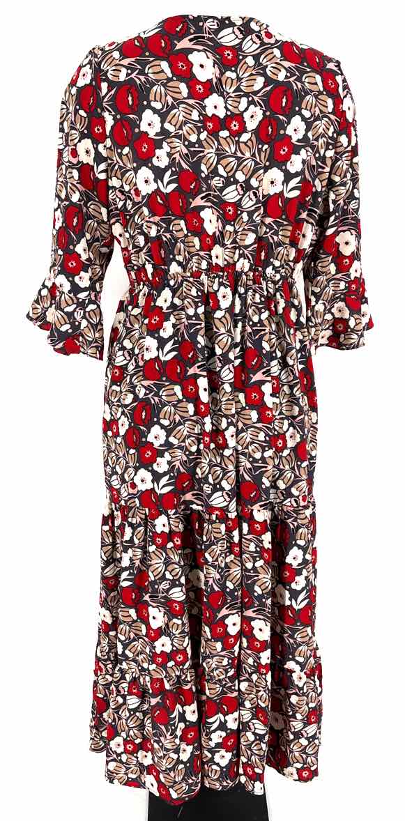 Size L gray print Dress