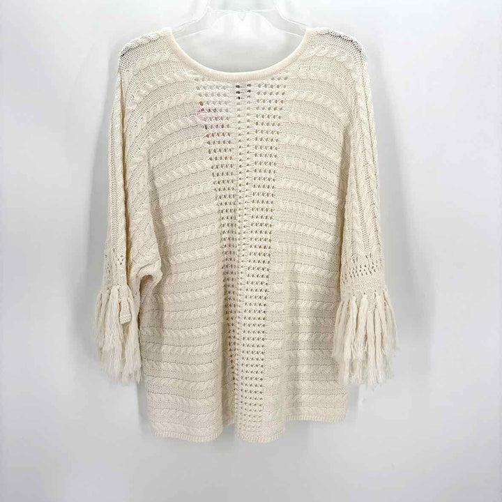 Size M CABI White Sweater