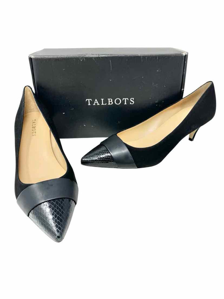 Shoe Size 11 Talbots Black Suede Pumps