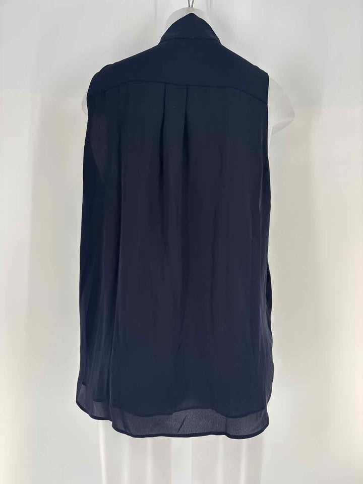 Size L Ann Taylor Navy Shirt