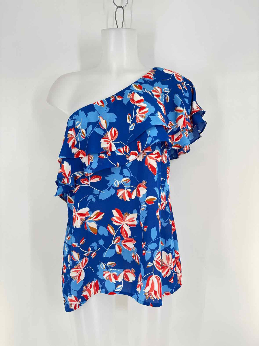 Size M ROSE + OLIVE Blue Print Shirt
