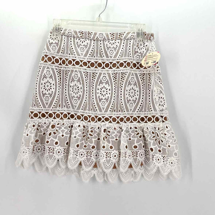 Size 0 Michael Kors White Lace Skirt