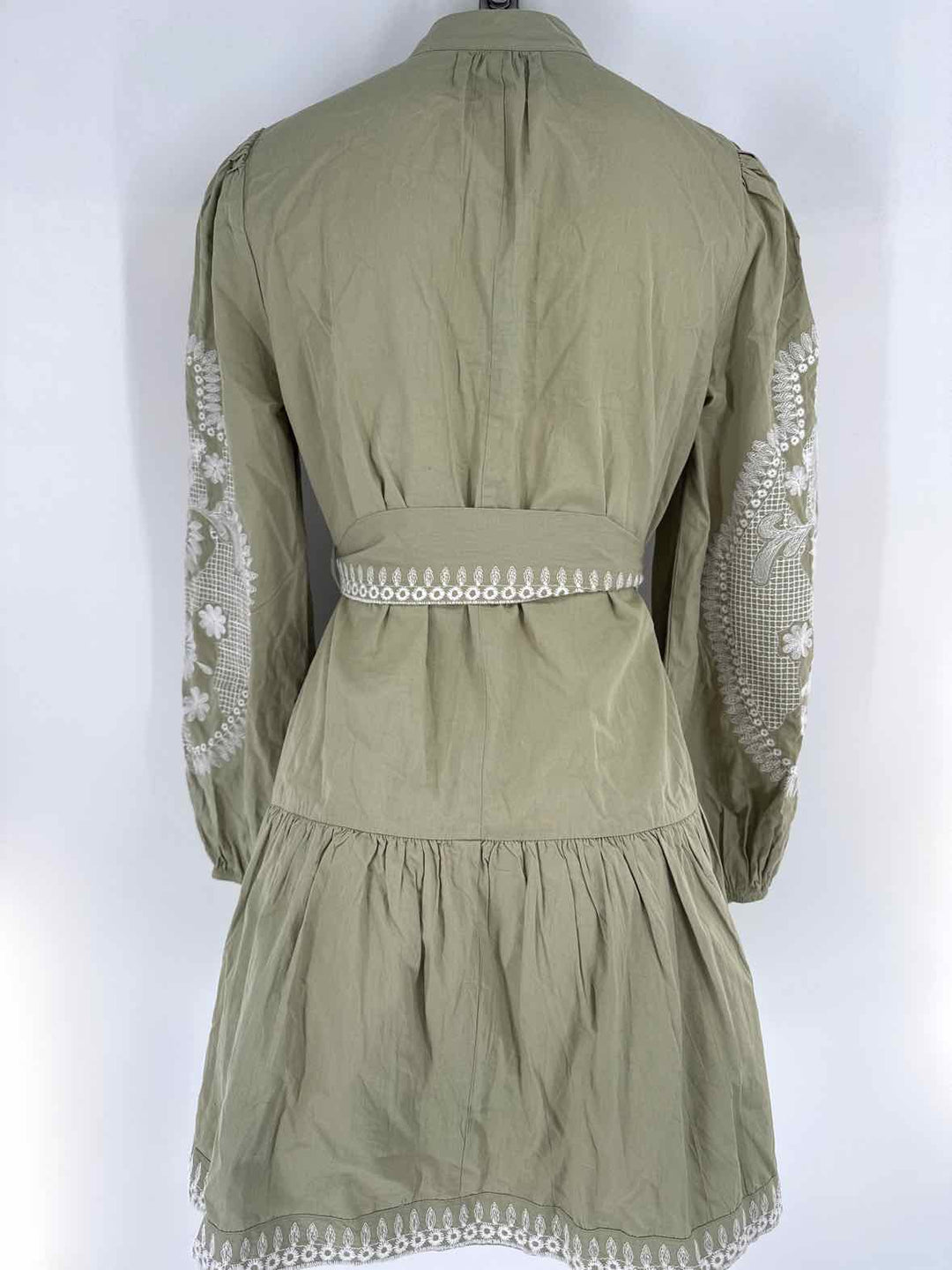 Size 7 7 for all Mankind Green Dress