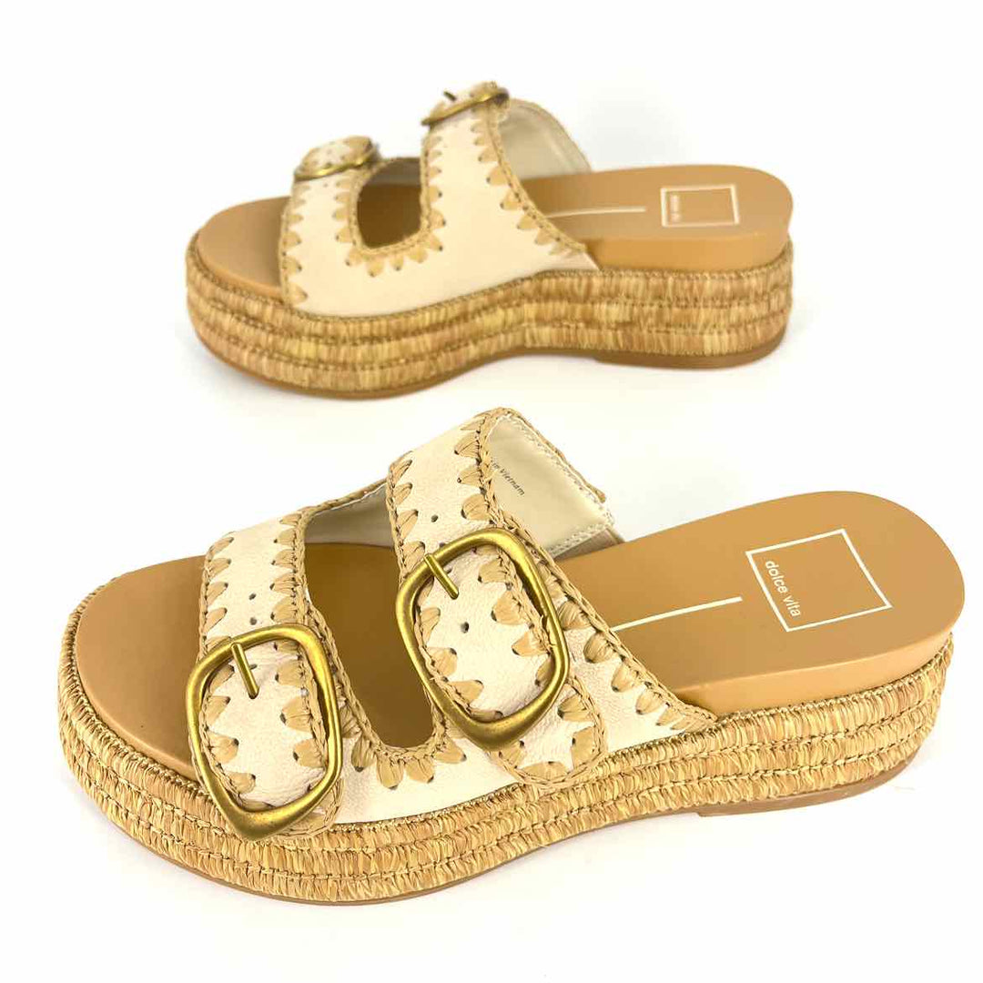 Shoe Size 7 Dolce Vita Tan Straw Sandals