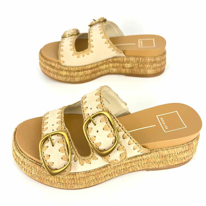 Shoe Size 7 Dolce Vita Tan Straw Sandals