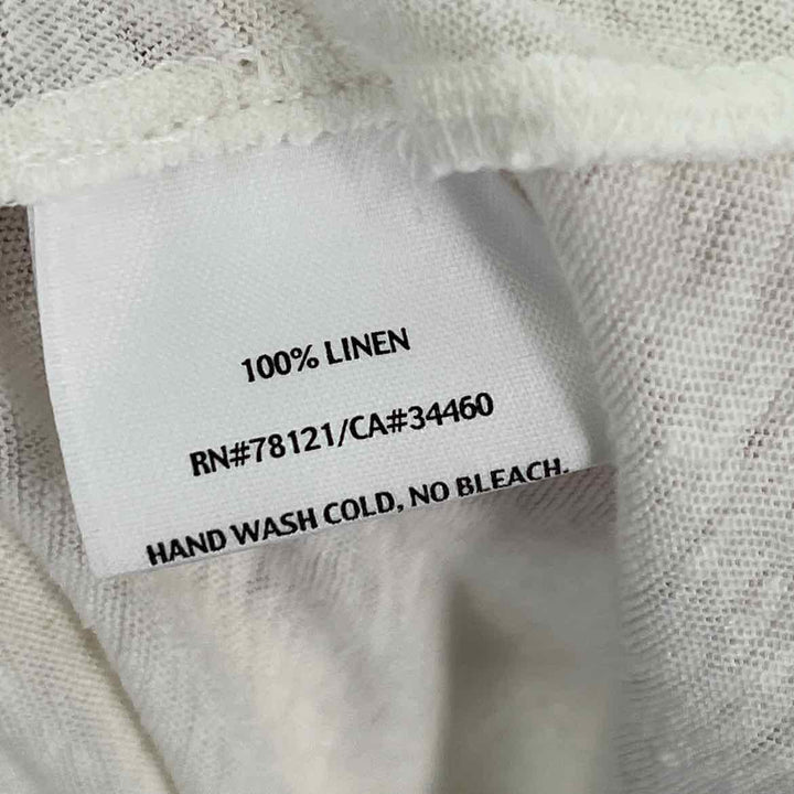 Size 1X Eileen Fisher White Linen Dress