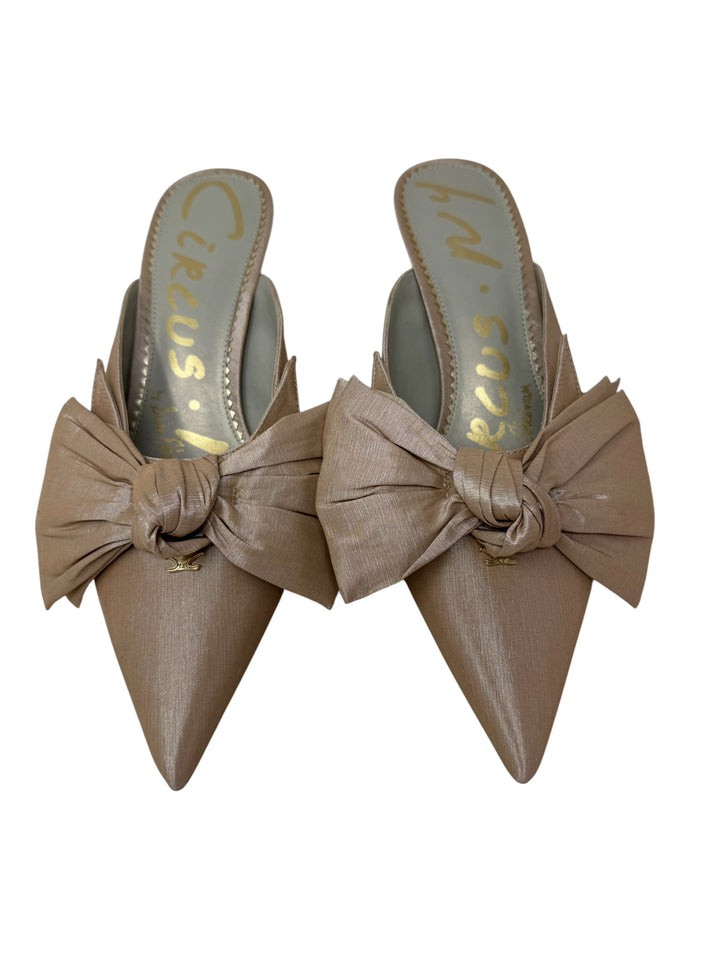 Shoe Size 9.5 Sam Edeleman Beige Sateen Pumps