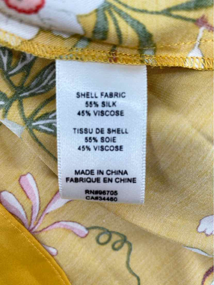 Size L REBECCA TAYLOR Yellow Shirt