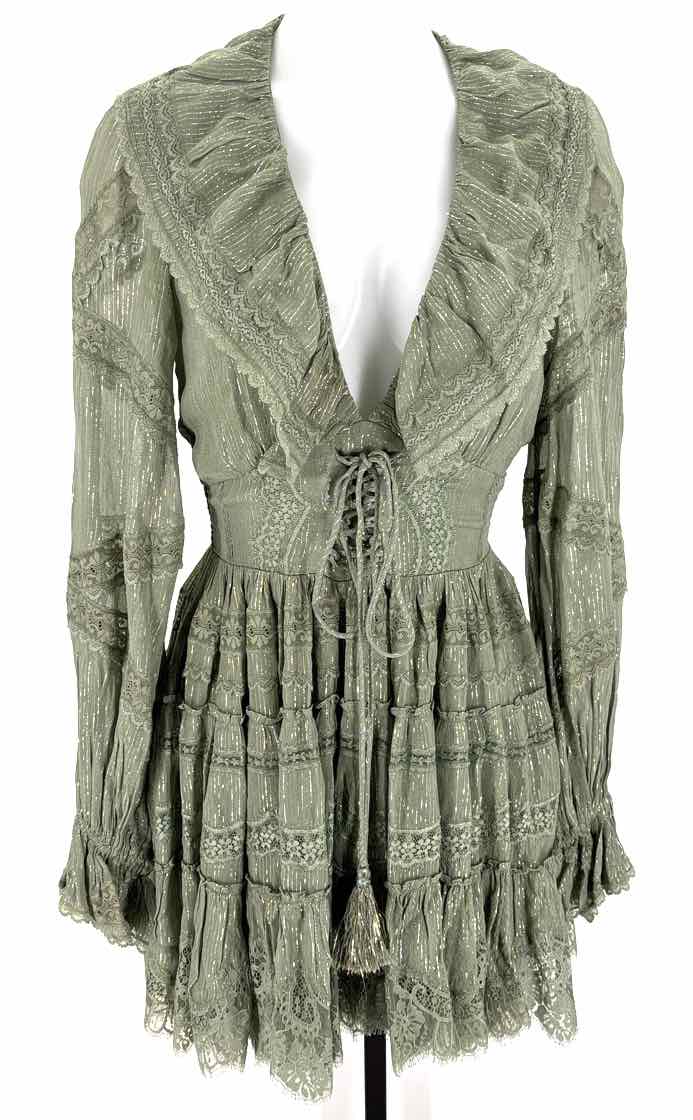 Size XS Sage Lace Dress