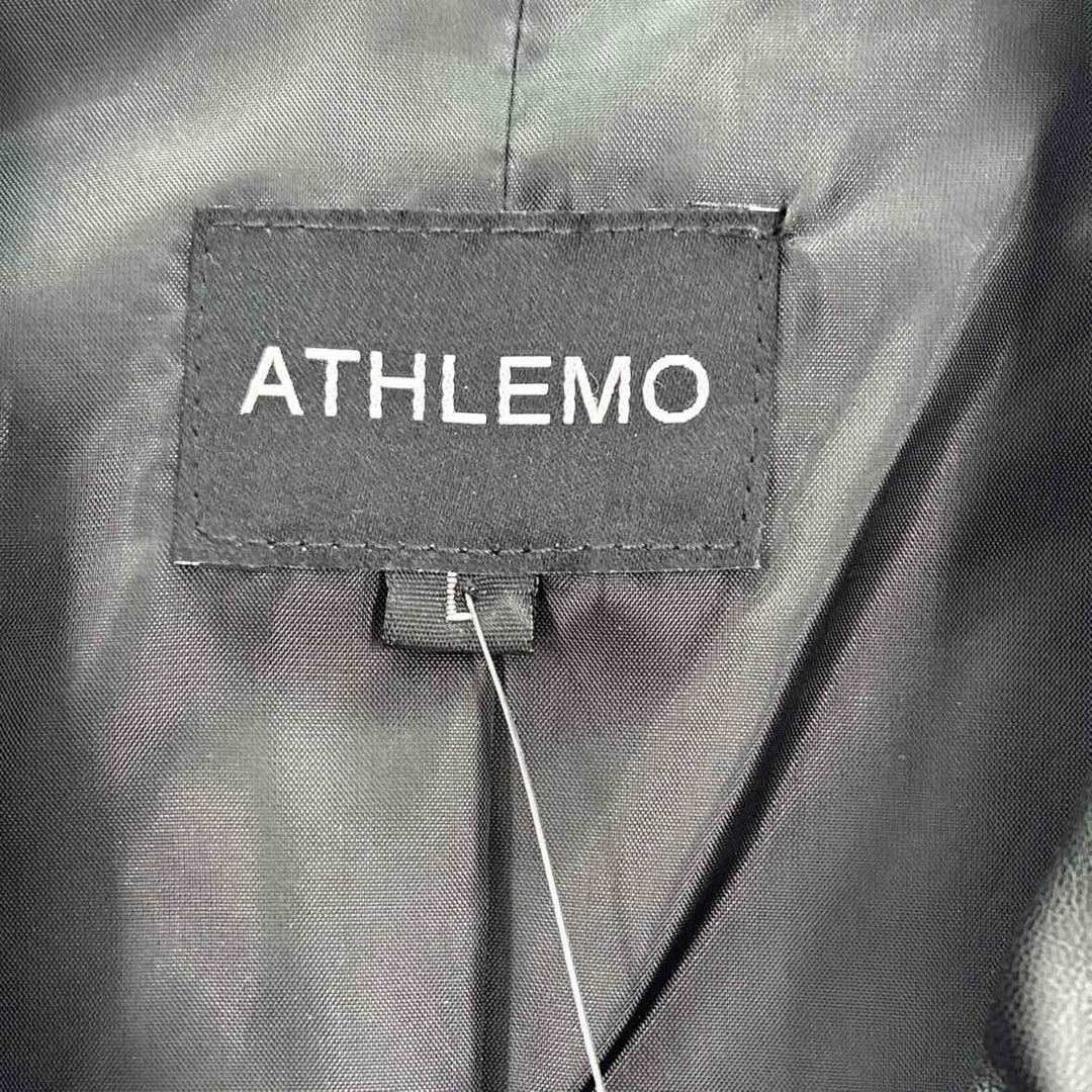 Size L Black Faux Leather Jacket