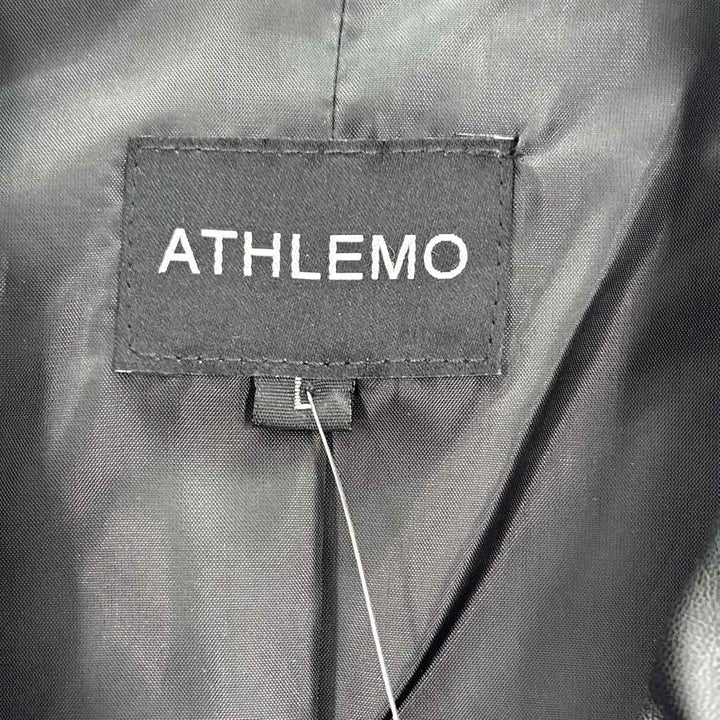 Size L Black Faux Leather Jacket