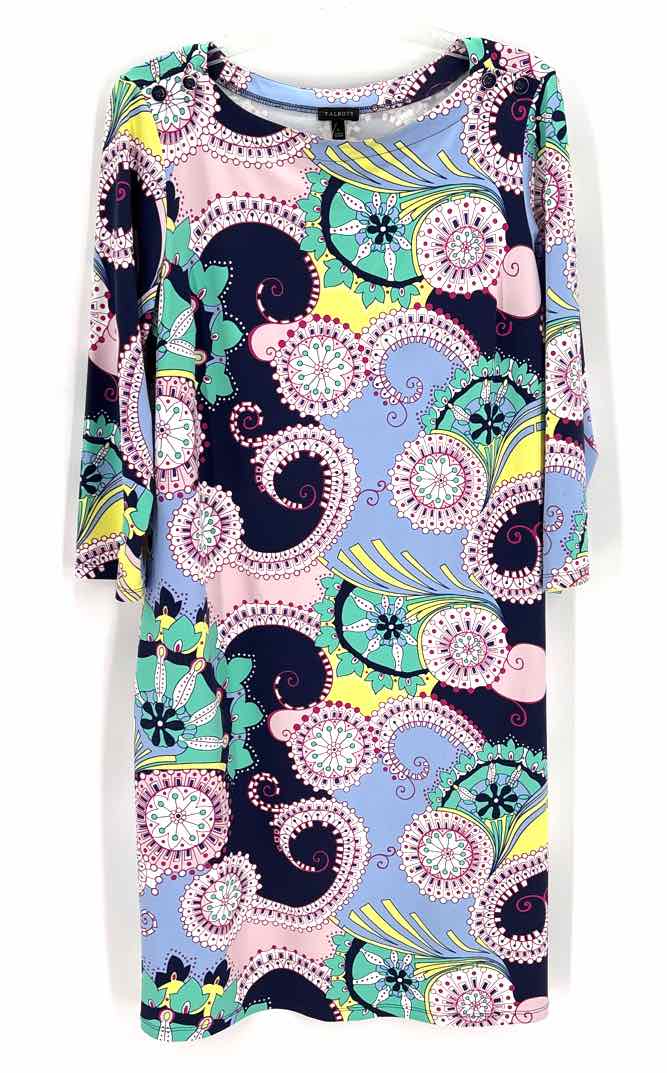Size L Talbots Multi-Color Dress