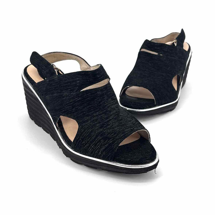 Shoe Size 7 SACHA LONDON Black Wedge