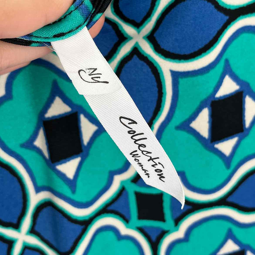 Size 2X NY COLLECTION Multi-Color Dress