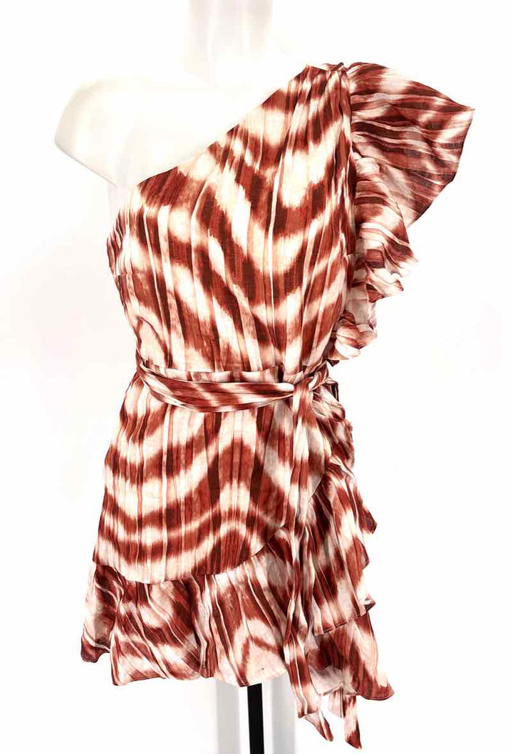 Size 8 Banana Republic Multi-Color Linen Dress