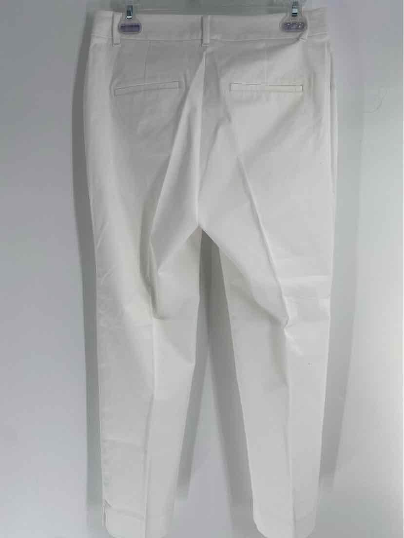 Size 2 Ann Taylor White Cotton Pants
