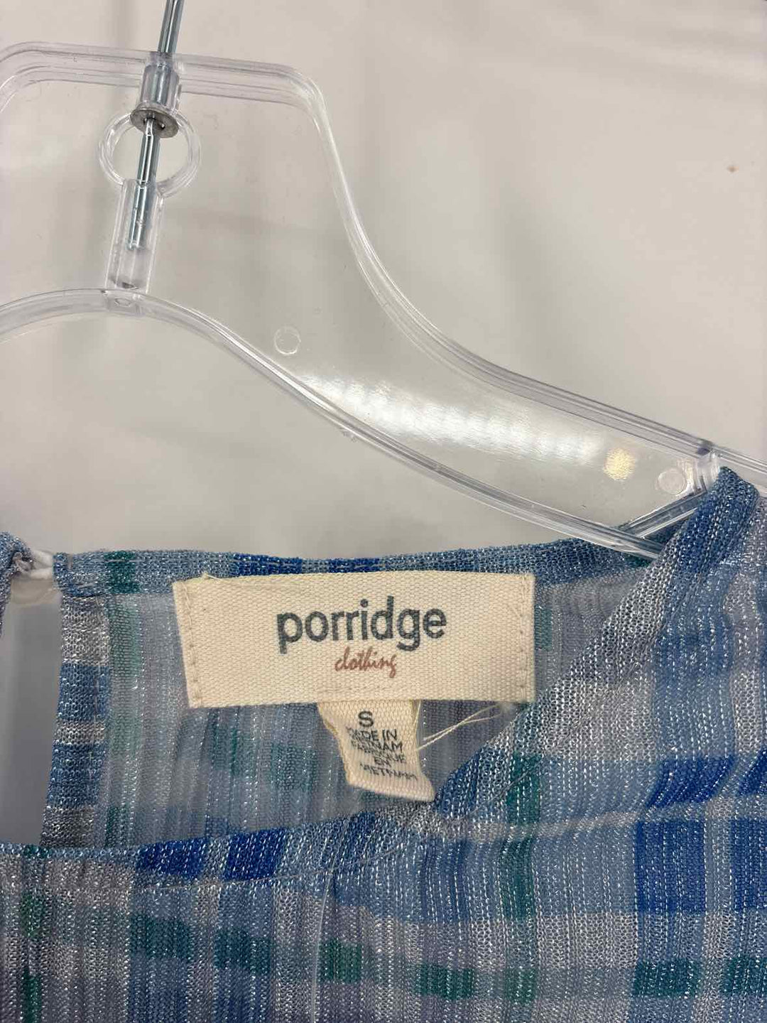 Size S Blue Print Shirt