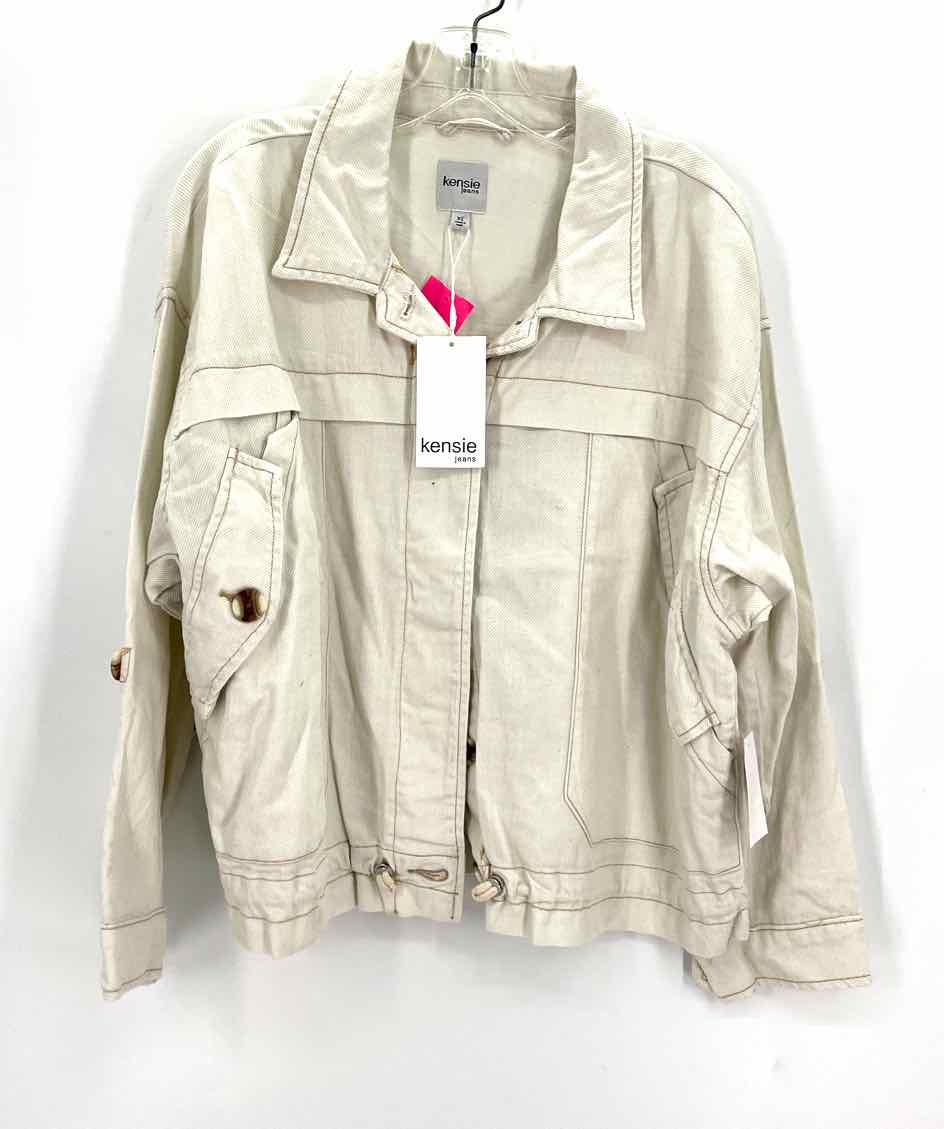 Size XL Kensie Cream Cotton Jacket