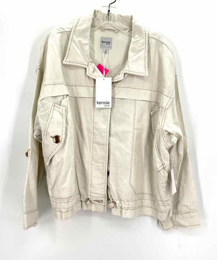 Size XL Kensie Cream Cotton Jacket