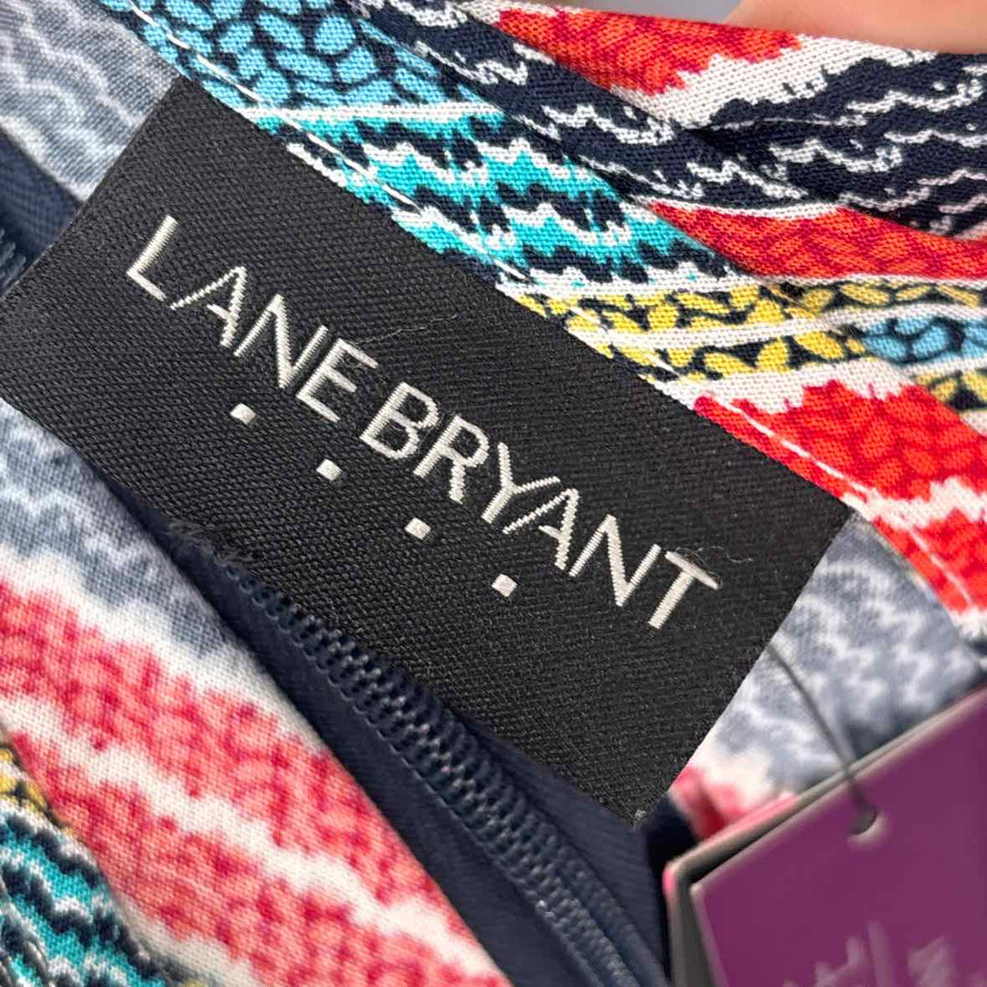 Size 24 LANE BRYANT Multi-Color Dress