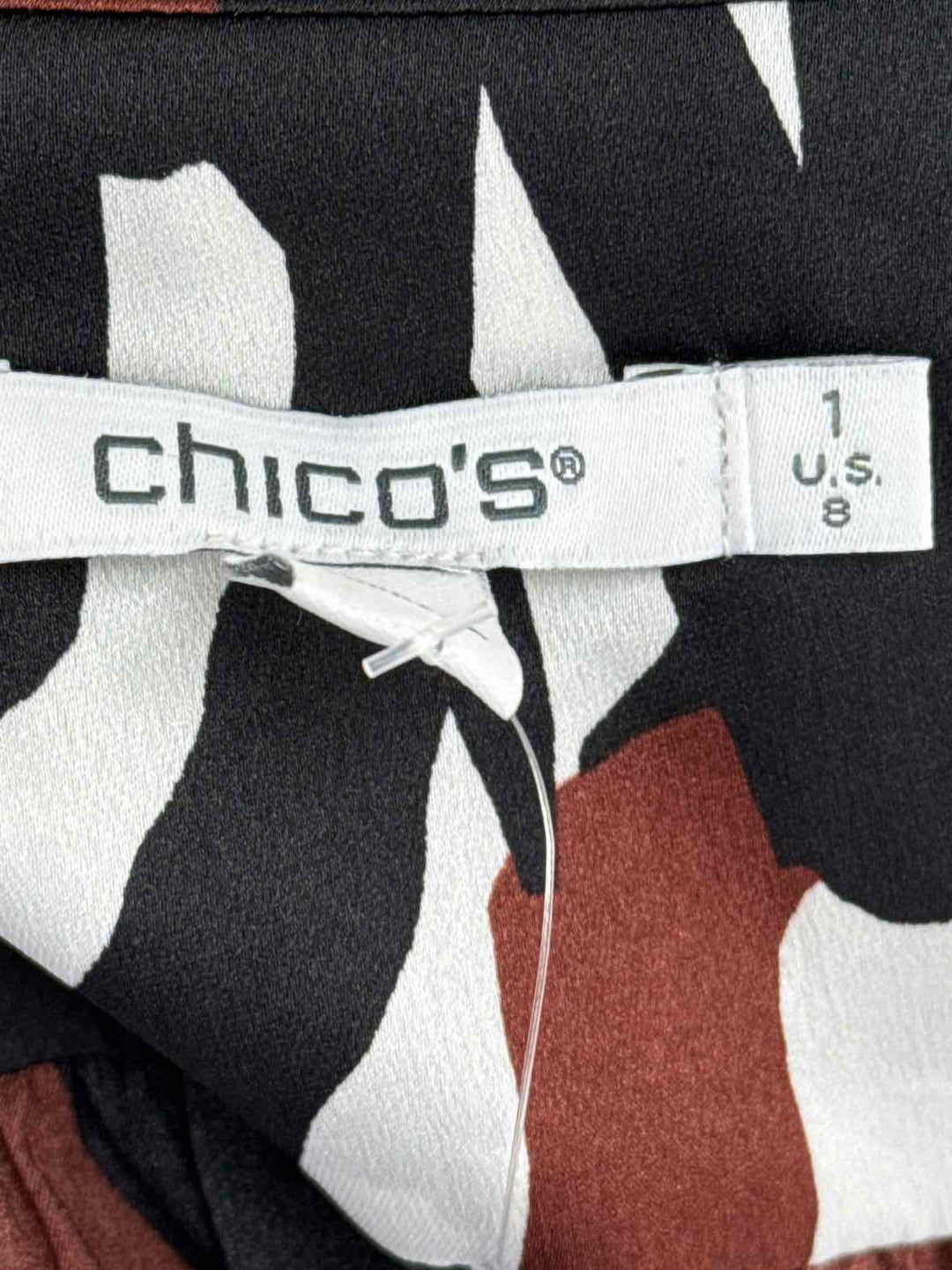 Size 8 Chico's Brown Print Shirt
