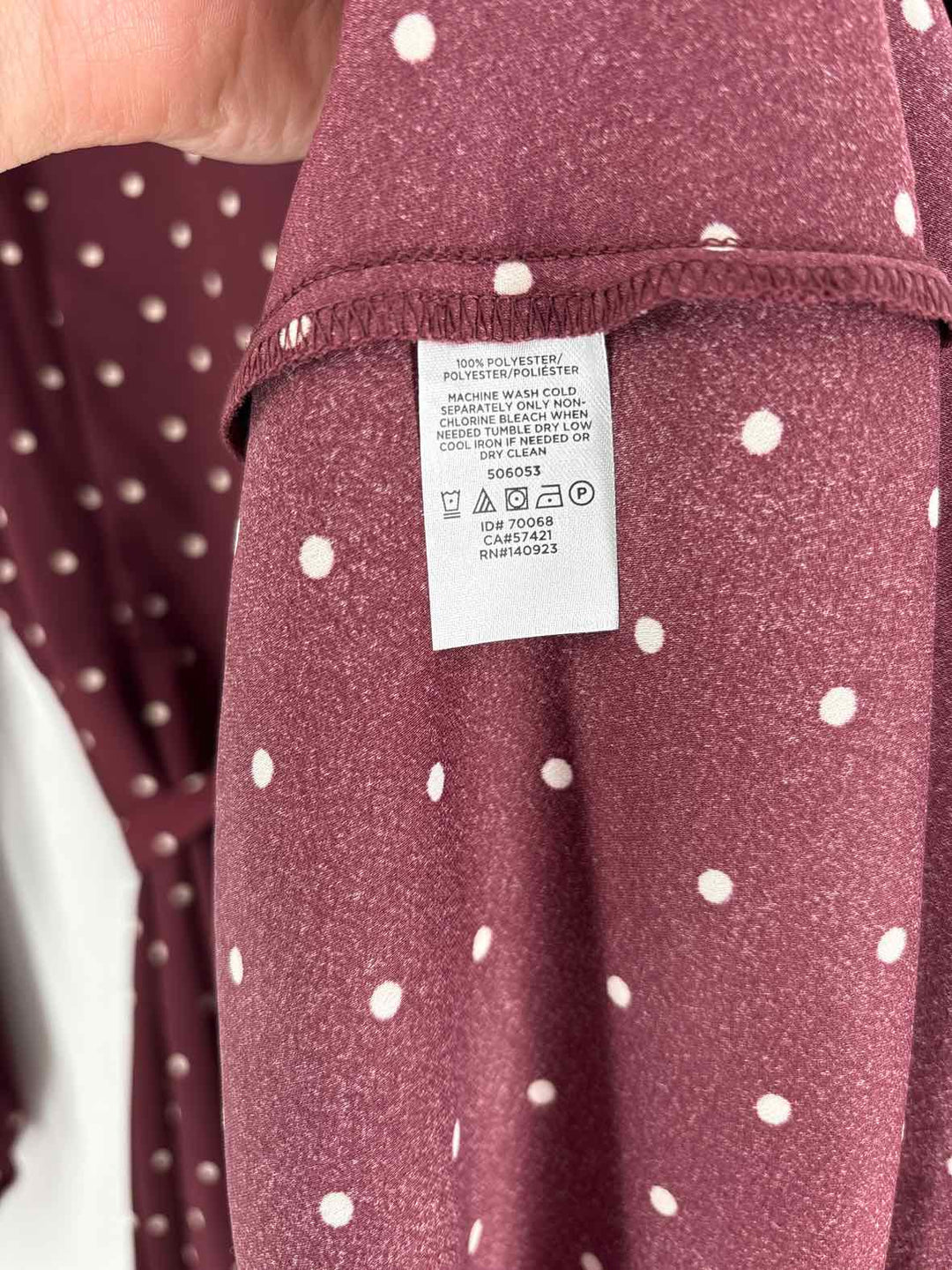 Size 10 LOFT Wine Dress