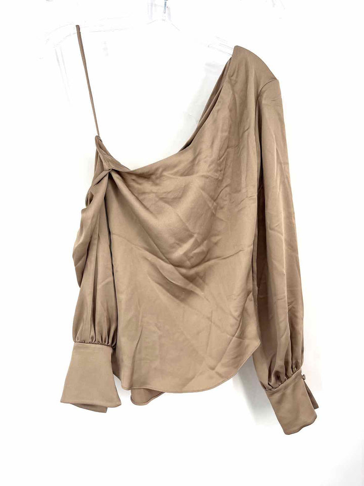 Size XS JONATHAN SIMKHAI Bronze Silk Shirt