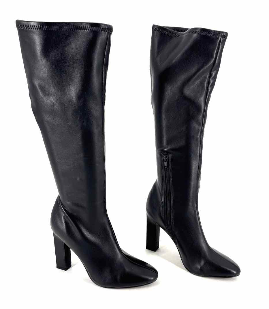 Shoe Size 8 Steve Madden Black Faux Leather Boots