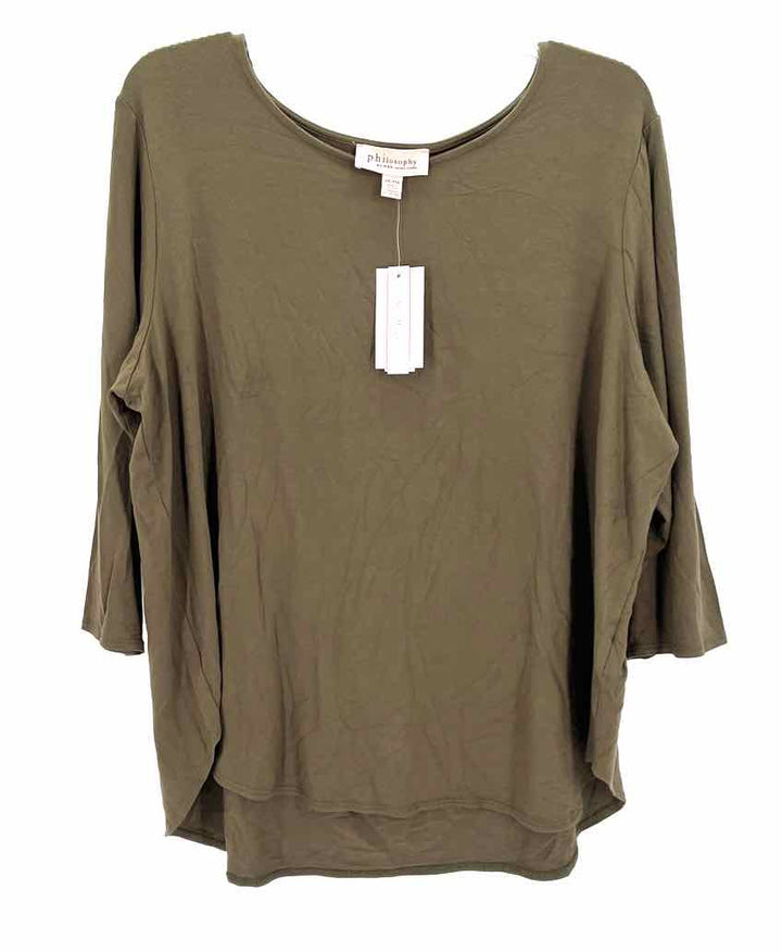 Size 2X PHILOSPHY Green Shirt