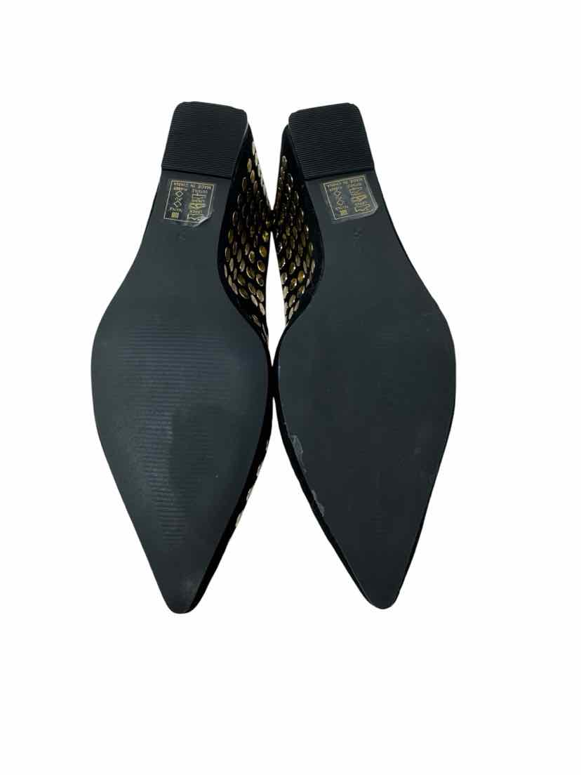 Shoe Size 8 AZALEA WANG Black Mules