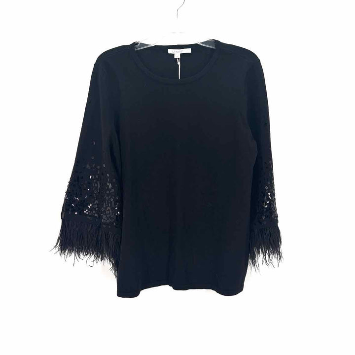 Size L Chico's Black Sweater
