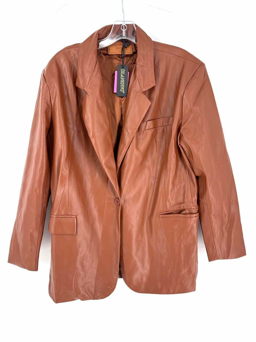 Size L BLANK NYC Brown Leather Jacket