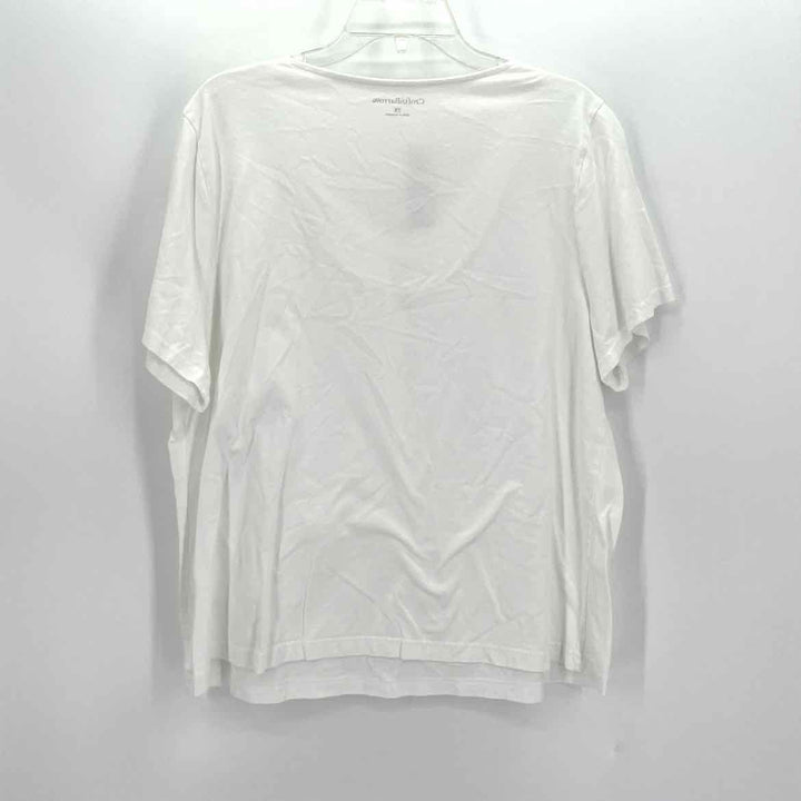 Size 2X Croft & Barrow White Shirt