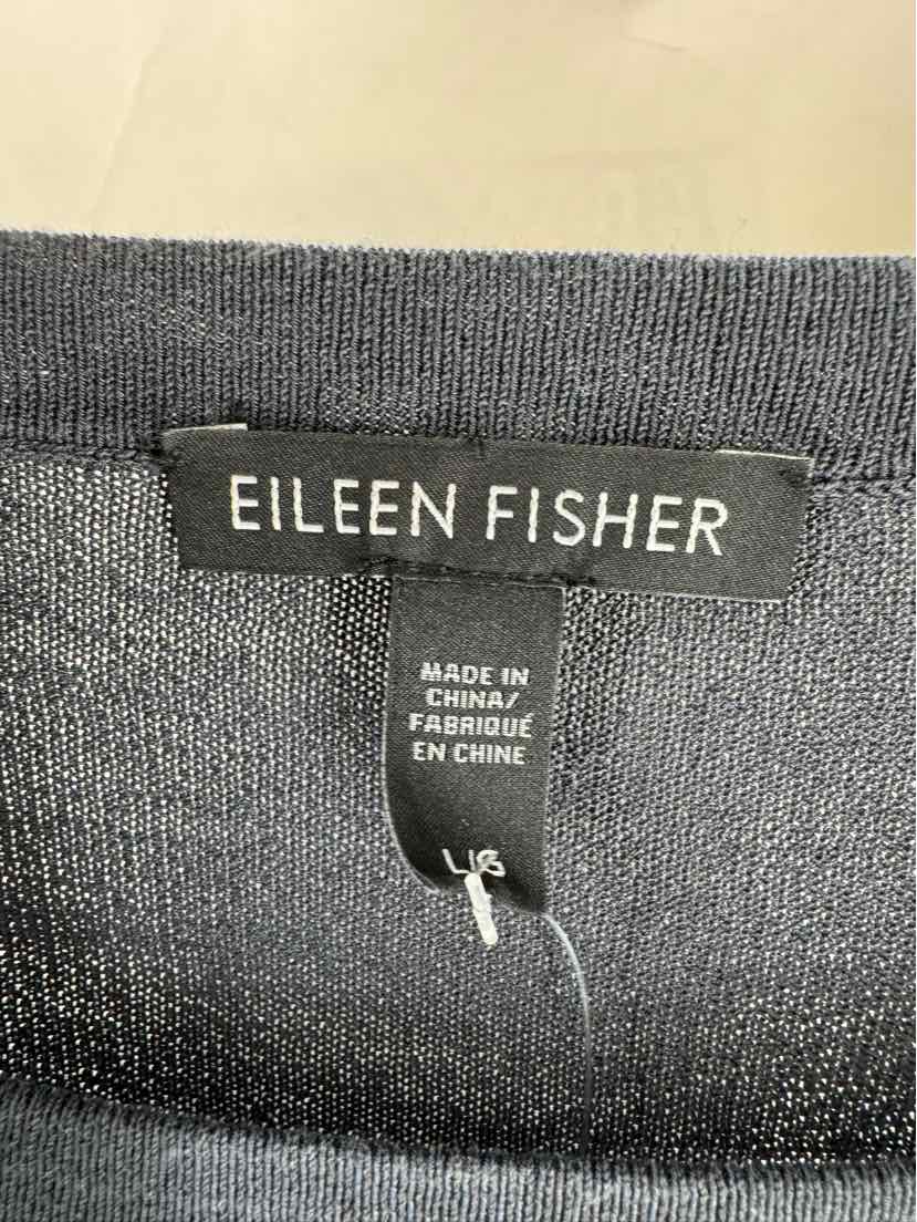 Size L Eileen Fisher Navy Sweater