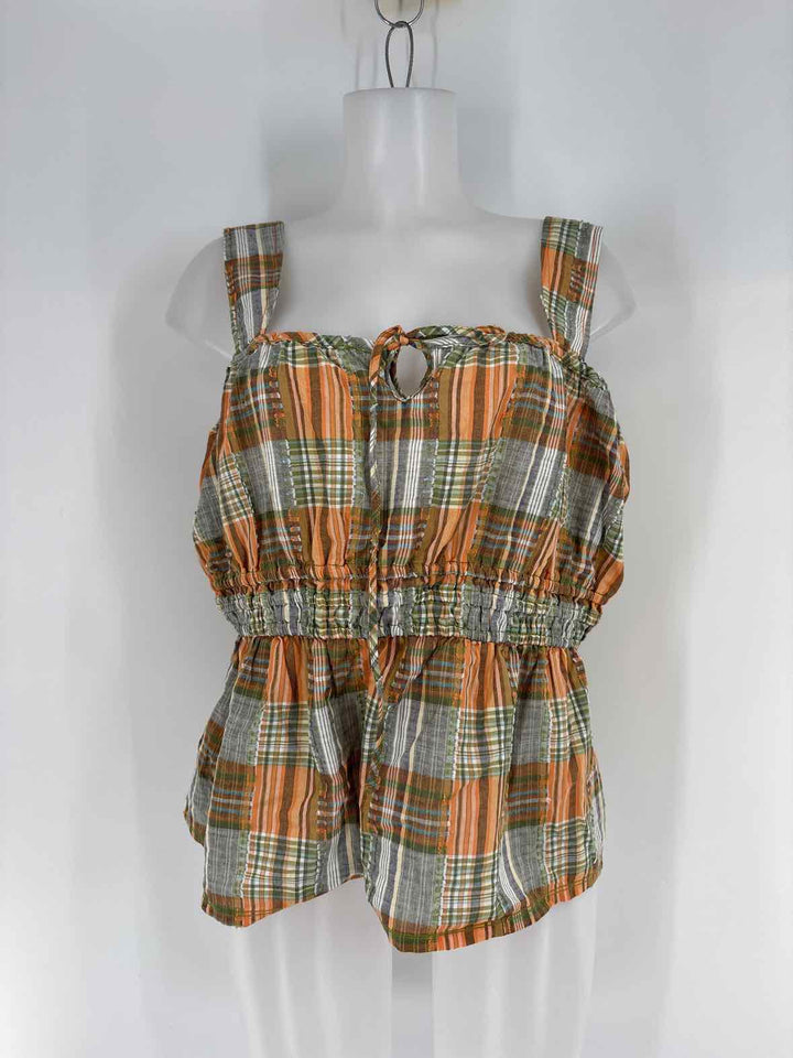 Size 14 ORANGE PRINT Shirt