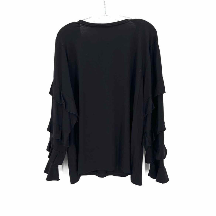 Size 1X Chico's Black Cotton Shirt