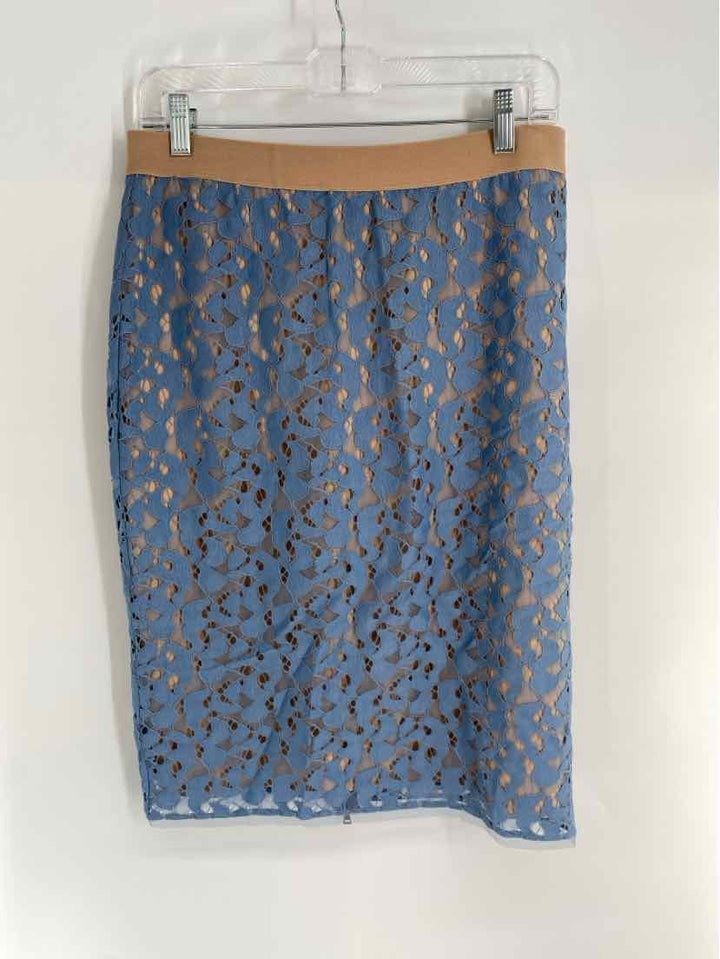 Size M BCBG Blue Lace Skirt