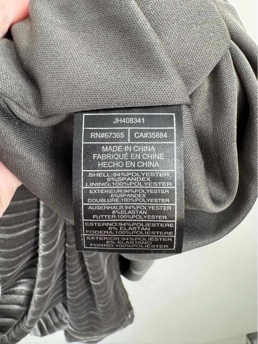 Size L FABRIK Gray Velour Dress