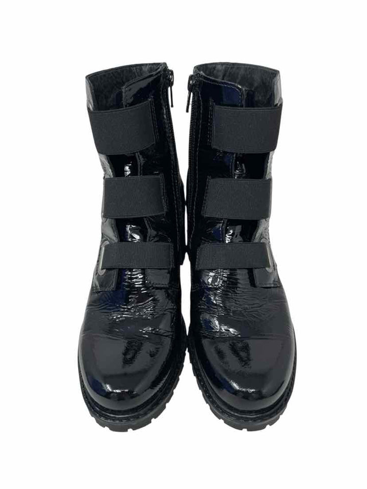 Shoe Size 37 Black PATENT Boots