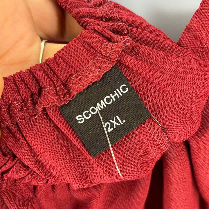 Size 2X Burgundy Dress