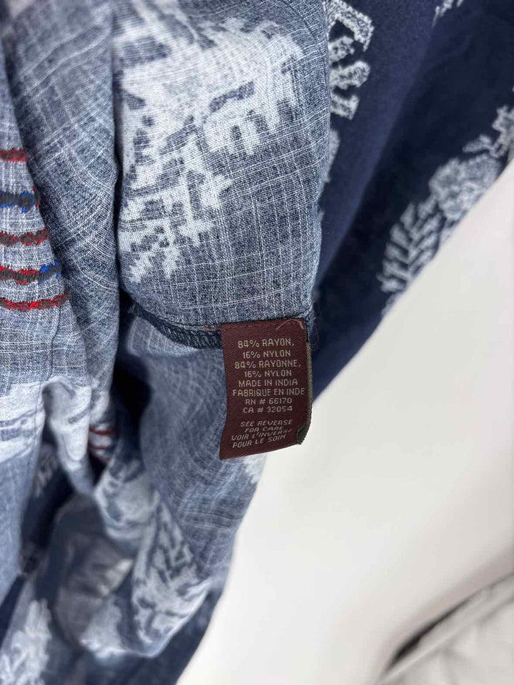 Size XS Navy Print Dress