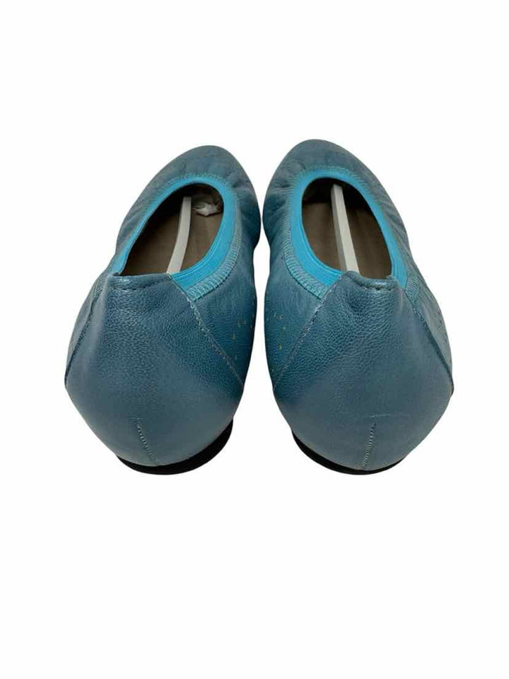 Shoe Size 10 MUNRO Teal Leather Flats