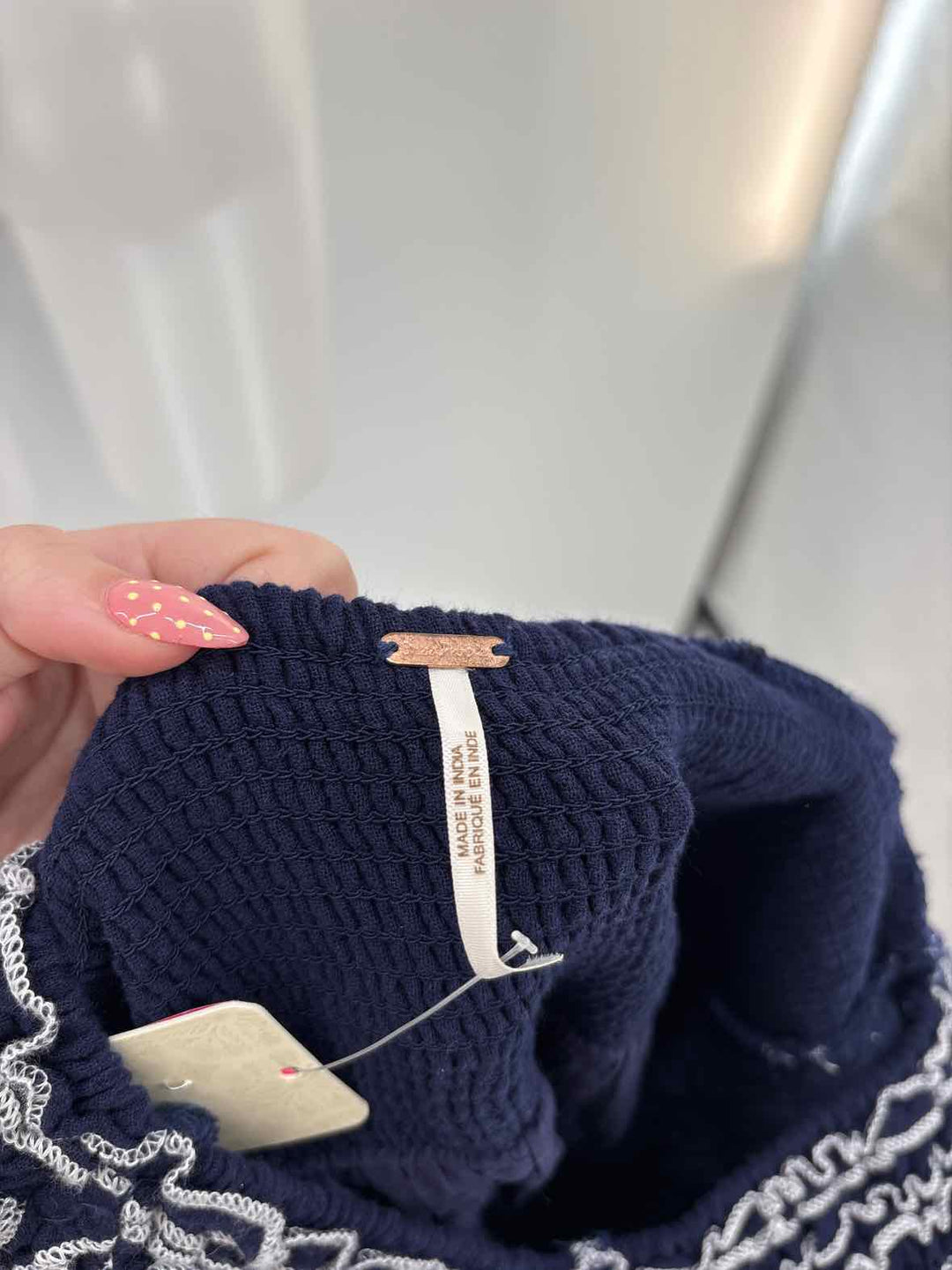 Size M FREE PEOPLE Navy Dress