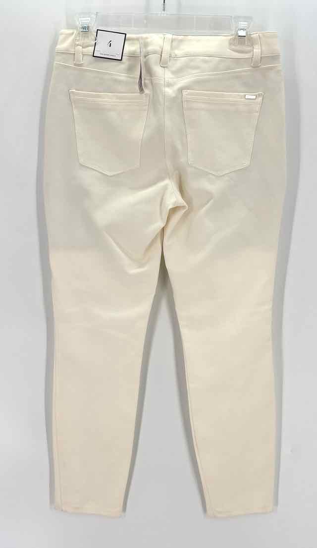 Size 4 White House Black Market Cream Knit Pants