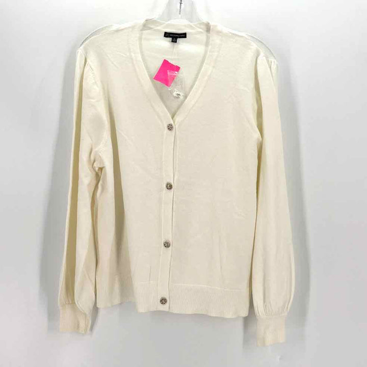 Size XL Adrianna Papell Ivory Sweater